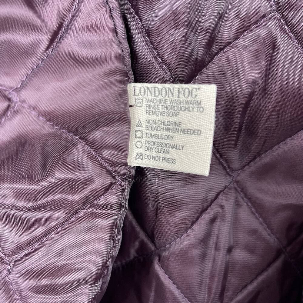 Vintage London Fog Men's Large Green Quilted Chore Jacket 90s Utility Gorpcore - Picture 13 of 16